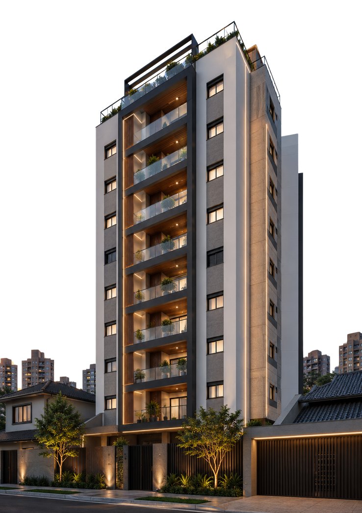 Perspectiva artística do empreendimento Residencial Helena Garden